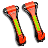 2 Pcs Car Hammer Seatbelt Cutter