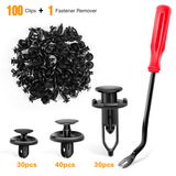100 Pcs 6.5mm 7mm 9mm Compatible with Toyota Push Type Retainer Retaining 90467-10183, Engine Under Cover Push-Type Retainer for Lexus & Toyota Clips 90467-07201, for Toyota 52161-02020 Bonus Fastener Remover