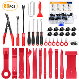 88 Pcs Trim Removal Tool Bumper Retainer Clip Set Red