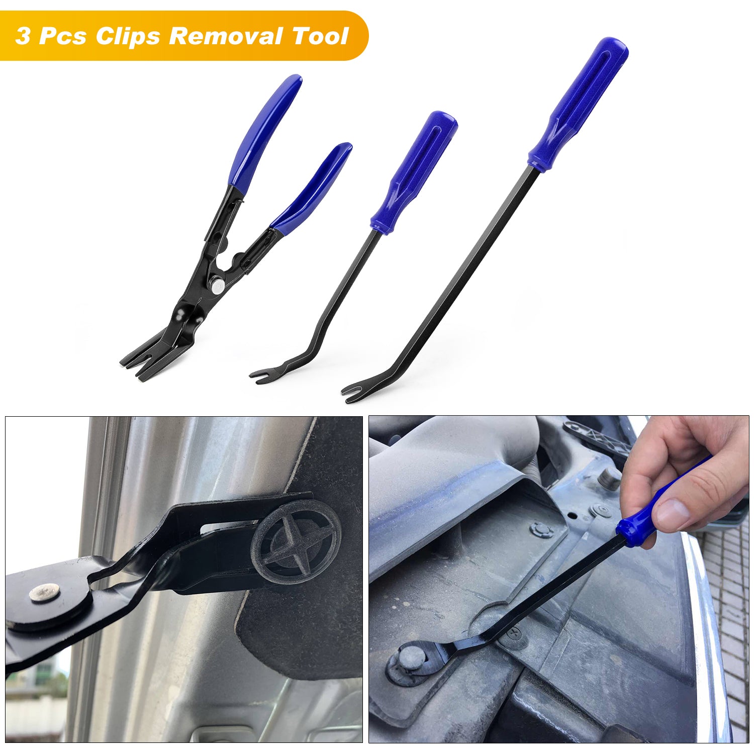88 Pcs Trim Removal Tool Bumper Retainer Clip Set Blue