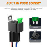 6 Packs 30A Fuse Relay Car Truck Socket kit