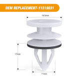 50 Pcs Door Panel Retainer Retaining Clips with Sealer Compatible for GM Buick Chevrolet Cadillac GMC Hummer H2 Oldsmobile Pontiac Saturn Ford Lincoln MKS, Replaces GM: 11519031 Hummer H2 2003 -