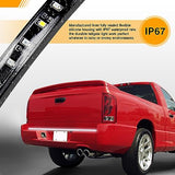 48”/49” Truck Tailgate Light Strip 5 Function 90 LED Red/White Single Row Universal Rear Light Bar for Pickup Brake Light Running Light Turn Signal Lights Reverse Light