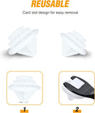 50 Pcs Rear Door Body Side Moulding Clips For Jeep Renegade 2015-2020 Fiat Chrysler 68241251AA 68241251-AA White Nylon Wheel Opening Moulding Clip Fits into 9mm Hole