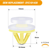 50 Pcs Lower Door Sill Moulding Clip For Land Rover Freelander LR3 LR4 Range Rover Sport DYC101420 White Yellow Nylon
