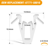 50 Pcs Door Garnish Moulding Clip For Toyota Lexus 67771-58010 Tundra Tacoma Sequoia RAV4 Land Cruiser Highlander C-HR Yaris Scion xD