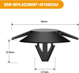 100 Pcs Hood Insulation Retainer Clips OEM Replacement -#4878883AA, Compatible with Jeep Grand Cherokee Dodge Ram Chrysler Plymouth