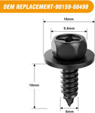 25 Pcs Front Fender Liner Screws Bumper Cover Splash Shield Mud Guard Screw Replacement for Toyota Avalon Camry Corolla Scion Lexus, OEM:#90159-60498