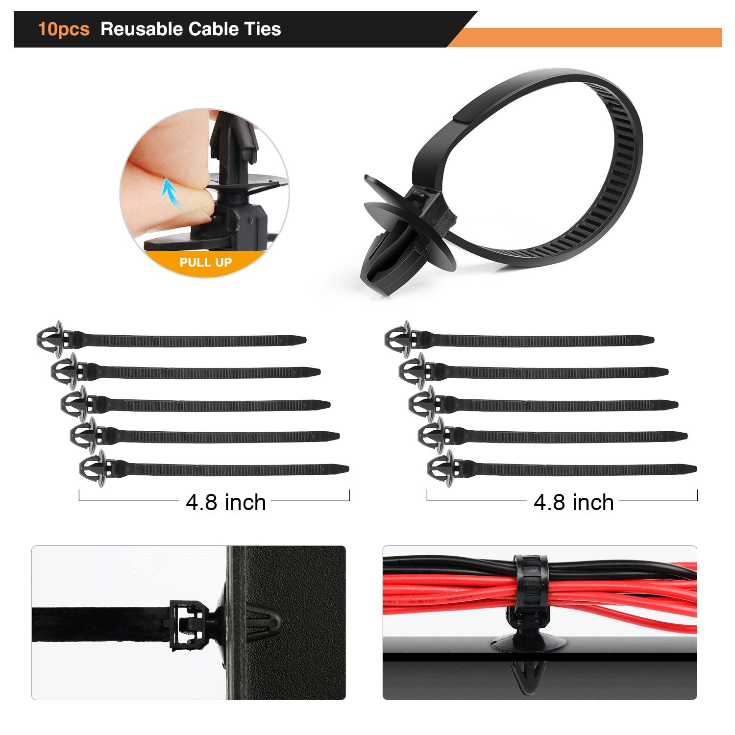 60 Pcs Car Wire Loom Routing Clips Assortment For Honda GM Mazda – gooacc