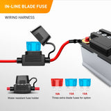 25 Inch 162W Led Light Bar Spot Flood Combo with 12V 5Pin Rocker Switch