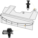 70 Pcs Engine Under Cover Splash Shield Guard Body Bolts Bumper Fender Liner Push Retainer Clips