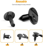 100 Pcs Nylon Bumper Rivet Retainer Retaining Clips For GM 21030249 Ford N807389S