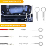 19 Pcs Trim Removal Tool Set & Clip Plier Upholstery Remover Nylon Car Panel Removal Set with Portable Storage Bag Red