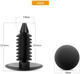 100 Pcs 7mm 8mm 10mm Nylon Push Expansion Screws Replacement Kit For GM 21030249 Ford N807389S