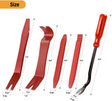 5 Pcs Nylon Auto Trim Removal Tool Kit Red