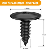 25 Pcs T25 M4.8×16 Torx Screw Fender Liner Splash Shield Bumper Cover Compatible with Audi Volkswagen Skoda Porsche, OEM:#N90974701