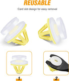 50 Pcs Lower Door Sill Moulding Clip For Land Rover Freelander LR3 LR4 Range Rover Sport DYC101420 White Yellow Nylon