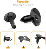 40 Pcs Nylon Bumper Fastener Rivet Retainer Retaining Clips