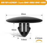 50 Pcs Hood Insulation Retainer 7mm for Toyota 90467-09050 90467-A0003 GM 88970747 94858509 Lexus Scion