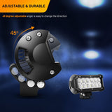 2 Pcs 36W 6.5Inch 2520LM Flood LED Light Bar