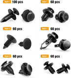 400 Pcs Universal Plastic Fender Clips For GM Ford Chrysler Toyota Honda with 6 Size Auto Body Retainer Retaining Clips