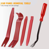 5 Pcs Nylon Auto Trim Removal Tool Kit Red