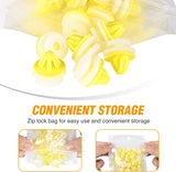 50 Pcs Lower Door Sill Moulding Clip For Land Rover Freelander LR3 LR4 Range Rover Sport DYC101420 White Yellow Nylon