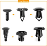 400 Pcs Universal Plastic Fender Clips For GM Ford Chrysler Toyota Honda with 6 Size Auto Body Retainer Retaining Clips