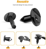 100 Pcs Nylon Bumper Fastener Rivet Retaining Clips For GM 21030249 Ford N807389S