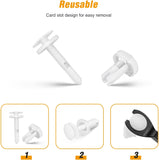 50 Pcs Door Trim Panel Push-Type Retainer 1/4" Hole Size Replaces GM: 15960325 Nylon Bumper Fastener Rivet Clips for GM Chevrolet Trucks Cadillac Trucks and GMC Trucks Automobiles