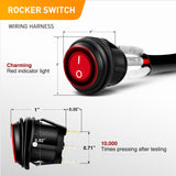 26 Inch 540W 50000LM Triple Row Spot Flood Combo Led Light Bar with 14AWG Wiring Harness