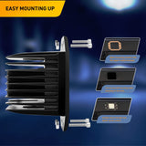 2 Pcs 42W Flush Mount Upgraded Spot Flood Combo LED Work Light