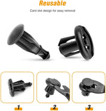 100 Pcs Fender Rivet Retaining Retainer Clips 91503SZ3003 10mm, 1PC Bonus Fastener Remover for Honda and Acura