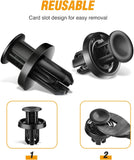 50 Pcs Bumper and Wheel Well Liner Push-Type Retainer Fender Grille Under Cover Clips OEM:#91505-TM8-003 For Honda Acura
