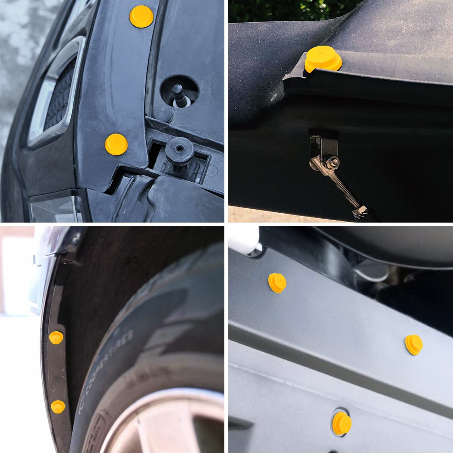 50 Pcs 9.5mm Hole Door Trim Panel Retainer Clips For Hyundai 82315-38000 Accent Azera Elantra Equus Santa Fe Sonata Tucson Veloster GM 94530565