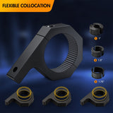 12 Inch 72W Led Light Bar Spot Flood Combo with 12V 5Pin Rocker Switch Wiring Harness kit Horizontal Bar Tube Clamp
