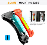 2 Pcs Car Hammer Seatbelt Cutter