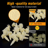 50 Pcs Nylon Front Door Trim Panel Retainers Retaining Clips for GM 10153057 Chevy Buick GMC Jimmy Pontiac Grand Prix 8mm Hole