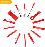 40 Pcs Trim Removal Tool Kit Red