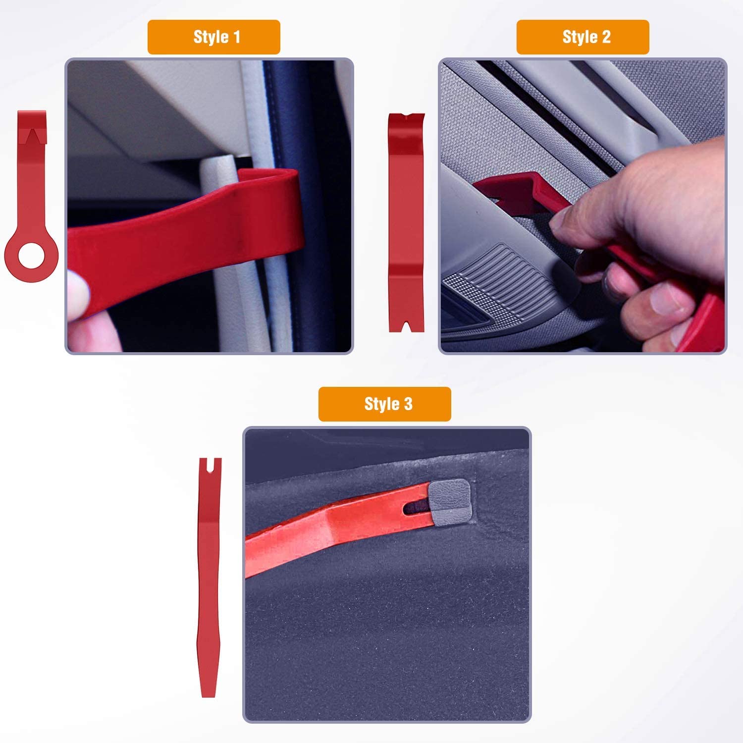 8 Pcs Auto Trim Removal Tool Kit Red – gooacc