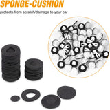 50 Pcs Door Panel Lining Rear Window Retainer with Sealer Fastener Rivet Clips Compatible with BMW E46 E90 F30 X5 X3 E60 51418224768 51410407984