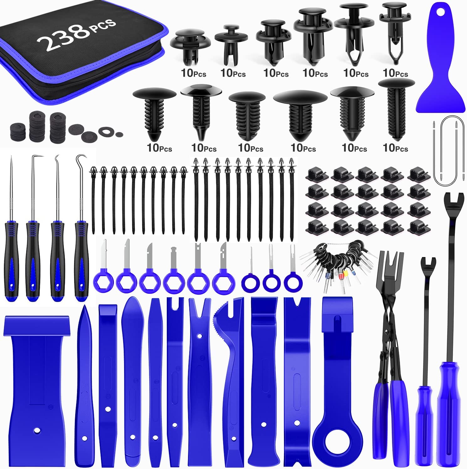 238 Pcs Trim Removal Tool Kit Blue