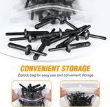50 Pcs 1/4" Hole Nylon Blind Rivets Retainer For Chrysler 6501559, 6506007AA GM 10184895 Ford N803862-S