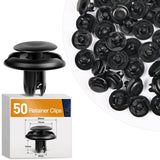 50 Pcs Upper Seal Radiator Cover Push-Type Retainer For Toyota Lexus 90467-08217 4Runner FJ Cruiser Tacoma GX470 Honda Acura 91512-SX0-003 Accord Civic Insight Odyssey
