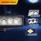 2 Pcs 18W Spot Fog Led Work Lights