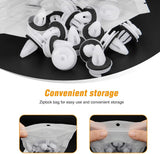 50 Pcs Car Door Trim Panel Retainer Clips Bumper Fastener Rivet Clips for BMW 51411973500 Series 3, 5 & 7 E46 E36 E34 E38 E39 M3-with Seal Ring