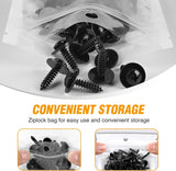 50 Pcs Splash Shield General Purpose Phillips Truss Head Sems Screw for Honda Acura BMW Fender Liner Bumper Cover Screws 90114-SE0-000 90114-SZ3-000 M4.8-1.61x19mm