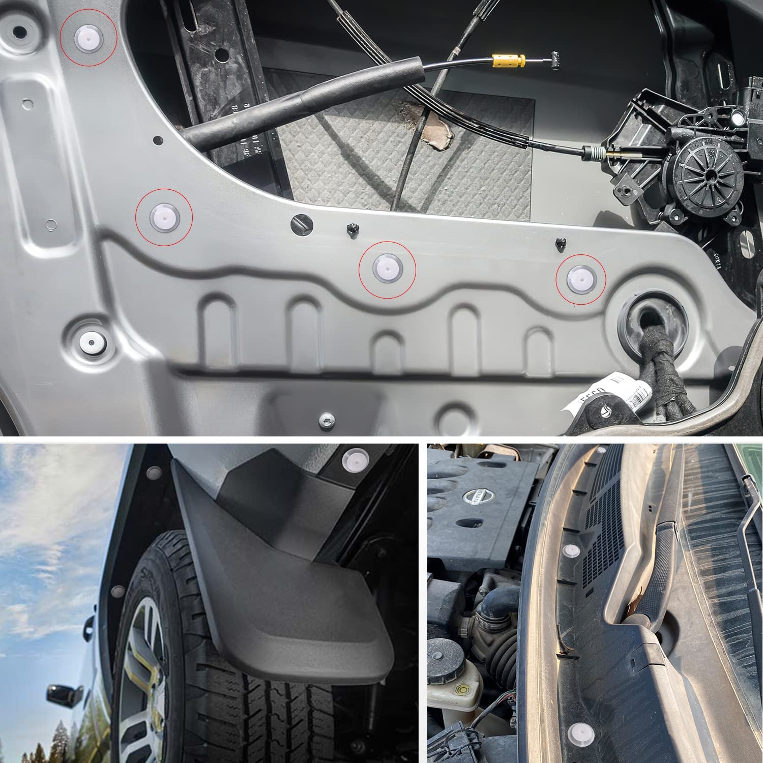 50 Pcs Car Door Trim Panel Retainer Clips Bumper Fastener Rivet Clips for Mazda G18K-51-SJ3 G18K51SJ3 Mazda 2, 3, 5, 6, CX-7, CX-9, MPV, MX-5 Miata, Protege RX-8 with Seal Ring