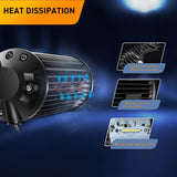 12 Inch 300W Triple Row Led Light Bar Spot Flood Combo with 16AWG 3Pin Rocker Switch Wiring Harness kit