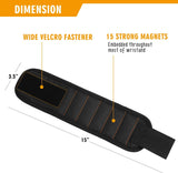 Magnetic Wristband with 15 Strong Magnets